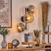 Ripoll Kula świetlna, Lampa ścienna W kolorze bursztynu, Przezroczysty, Przydymiony, 3-punktowe