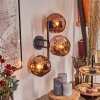 Ripoll Kula świetlna, Lampa ścienna W kolorze miedzi, 3-punktowe