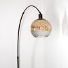 Ripoll lampa stojąca, lampa podłogowa łukowa czarny, 1-punktowy