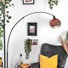Ripoll lampa stojąca, lampa podłogowa łukowa czarny, 1-punktowy