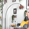 Ripoll lampa stojąca, lampa podłogowa łukowa czarny, 1-punktowy