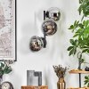 Gastor Kula świetlna, Lampa ścienna Chrom, Przezroczysty, Przydymiony, 3-punktowe