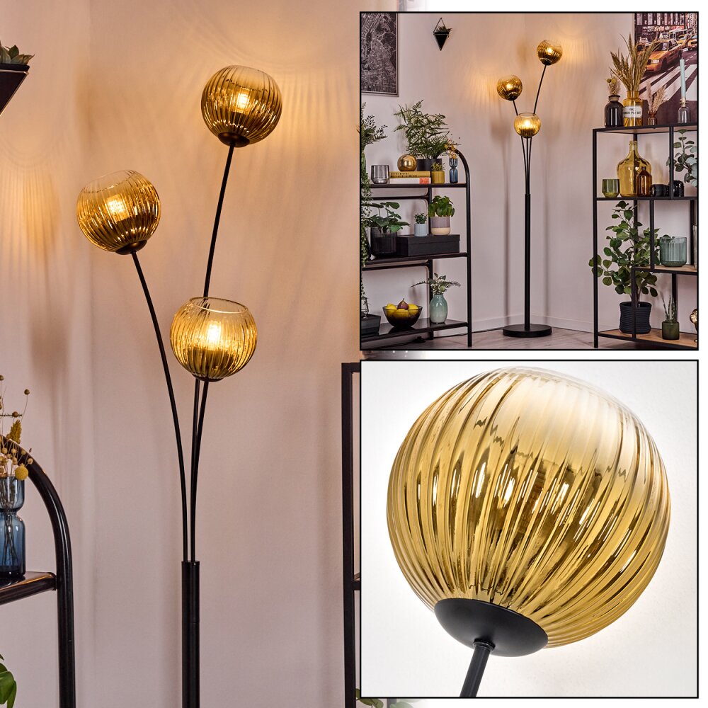 Koyoto Kula świetlna, Lampa stojąca Złoty, Przezroczysty, 3-punktowe main product photo