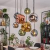 Ripoll Lampa wisząca, Kula świetlna, Lampa wisząca Ecru, Czarny, 8-punktowe
