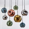Ripoll lampa wisząca, kula świetlna, lampa wisząca kolory naturalne, czarny, 8-punktowe
