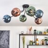 Ripoll Lampa sufitowa, Kula świetlna Niebeieski, Zielony, W kolorze miedzi, 6-punktowe