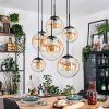 Gastor Lampa wisząca, Kula świetlna, Lampa wisząca W kolorze bursztynu, Przezroczysty, 6-punktowe