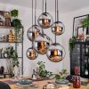 Gastor Lampa wisząca, Kula świetlna, Lampa wisząca Chrom, Przydymiony, 6-punktowe