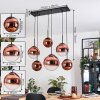 Gastor lampa wisząca, kula świetlna, lampa wisząca przezroczysty, miedziany, 6-punktowe