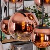 Gastor lampa wisząca, kula świetlna, lampa wisząca przezroczysty, miedziany, 6-punktowe