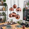 Gastor lampa wisząca, kula świetlna, lampa wisząca przezroczysty, miedziany, 6-punktowe
