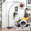 Koyoto lampa stojąca, lampa podłogowa łukowa czarny, 1-punktowy