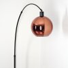 Koyoto lampa stojąca, lampa podłogowa łukowa czarny, 1-punktowy