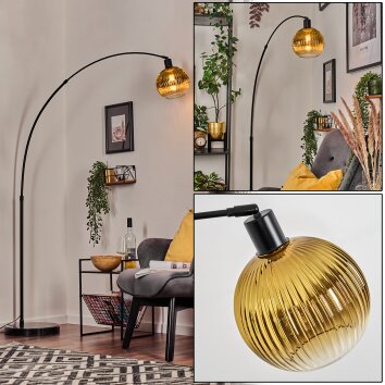 Koyoto Lampa stojąca, Lampy łukowe Czarny, 1-punktowy