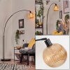 Koyoto lampa stojąca, lampa podłogowa łukowa czarny, 1-punktowy