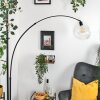 Ripoll lampa stojąca, lampa podłogowa łukowa czarny, 1-punktowy