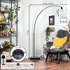 Ripoll lampa stojąca, lampa podłogowa łukowa czarny, 1-punktowy
