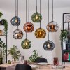 Ripoll Lampa wisząca, Kula świetlna, Lampa wisząca Ecru, Czarny, 8-punktowe