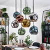 Ripoll Lampa wisząca, Kula świetlna, Lampa wisząca Ecru, Czarny, 8-punktowe