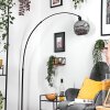 Ripoll lampa stojąca, lampa podłogowa łukowa czarny, 1-punktowy