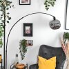 Ripoll lampa stojąca, lampa podłogowa łukowa czarny, 1-punktowy