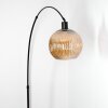 Ripoll lampa stojąca, lampa podłogowa łukowa czarny, 1-punktowy