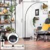Ripoll Lampa stojąca, Lampy łukowe Czarny, 1-punktowy