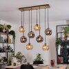 Ripoll Lampa wisząca, Kula świetlna, Lampa wisząca Ecru, Czarny, 8-punktowe