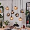 Ripoll Lampa wisząca, Kula świetlna, Lampa wisząca Ecru, Czarny, 8-punktowe