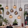 Ripoll lampa wisząca, kula świetlna, lampa wisząca kolory naturalne, czarny, 8-punktowe