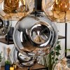 Ripoll Lampa wisząca, Kula świetlna, Lampa wisząca Ecru, Czarny, 8-punktowe
