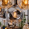 Ripoll lampa wisząca, kula świetlna, lampa wisząca kolory naturalne, czarny, 8-punktowe