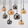 Ripoll lampa wisząca, kula świetlna, lampa wisząca kolory naturalne, czarny, 8-punktowe
