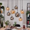 Ripoll lampa wisząca, kula świetlna, lampa wisząca kolory naturalne, czarny, 8-punktowe
