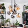 Ripoll lampa wisząca, kula świetlna, lampa wisząca kolory naturalne, czarny, 8-punktowe