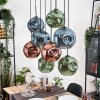 Ripoll Lampa wisząca, Kula świetlna, Lampa wisząca Ecru, Czarny, 8-punktowe