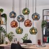 Ripoll Lampa wisząca, Kula świetlna, Lampa wisząca Ecru, Czarny, 8-punktowe