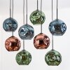 Ripoll Lampa wisząca, Kula świetlna, Lampa wisząca Ecru, Czarny, 8-punktowe