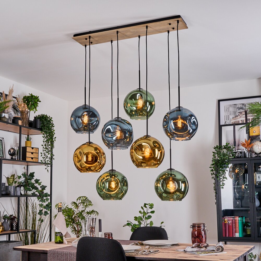 Ripoll Lampa wisząca, Kula świetlna, Lampa wisząca Ecru, Czarny, 8-punktowe main product photo