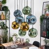 Ripoll Lampa wisząca, Kula świetlna, Lampa wisząca Ecru, Czarny, 8-punktowe