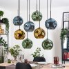 Ripoll Lampa wisząca, Kula świetlna, Lampa wisząca Ecru, Czarny, 8-punktowe