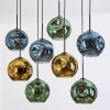Ripoll Lampa wisząca, Kula świetlna, Lampa wisząca Ecru, Czarny, 8-punktowe