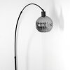 Ripoll lampa stojąca, lampa podłogowa łukowa czarny, 1-punktowy