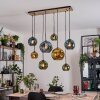 Ripoll Lampa wisząca, Kula świetlna, Lampa wisząca Ecru, Czarny, 8-punktowe