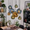 Ripoll Lampa wisząca, Kula świetlna, Lampa wisząca Ecru, Czarny, 8-punktowe