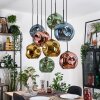Ripoll Lampa wisząca, Kula świetlna, Lampa wisząca Ecru, Czarny, 8-punktowe