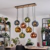 Ripoll lampa wisząca, kula świetlna, lampa wisząca kolory naturalne, czarny, 8-punktowe