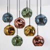 Ripoll lampa wisząca, kula świetlna, lampa wisząca kolory naturalne, czarny, 8-punktowe