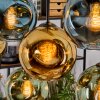 Ripoll lampa wisząca, kula świetlna, lampa wisząca kolory naturalne, czarny, 8-punktowe