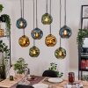Ripoll lampa wisząca, kula świetlna, lampa wisząca kolory naturalne, czarny, 8-punktowe